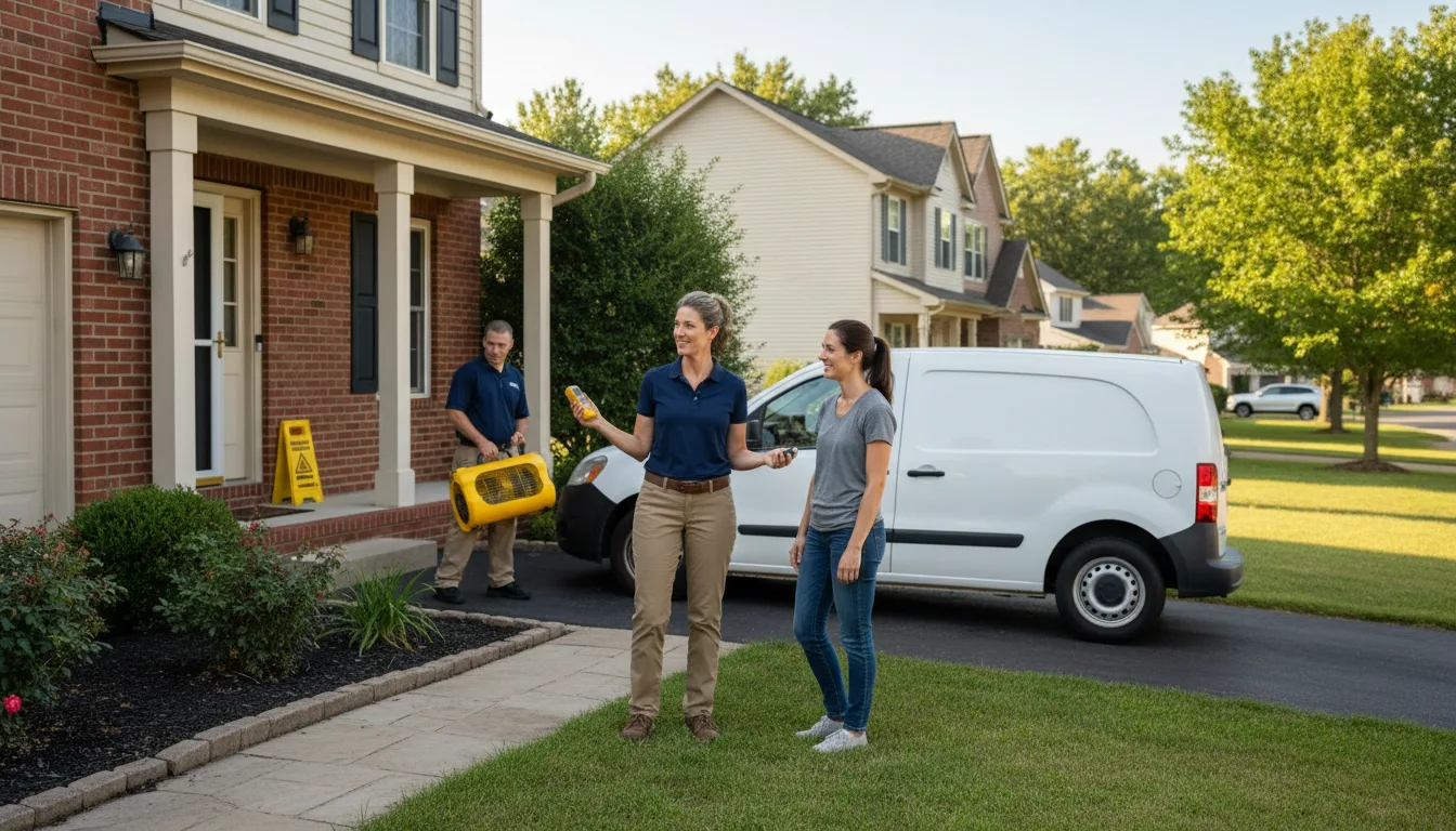Residential water damage restoration in Brodhead, WI